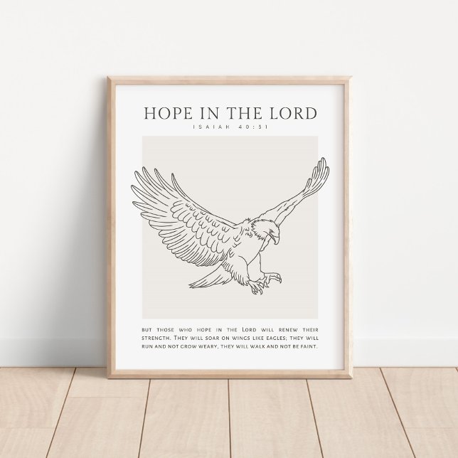 Isaiah 40:31 Hoffnung im Herrn Poster (Von Creator hochgeladen)