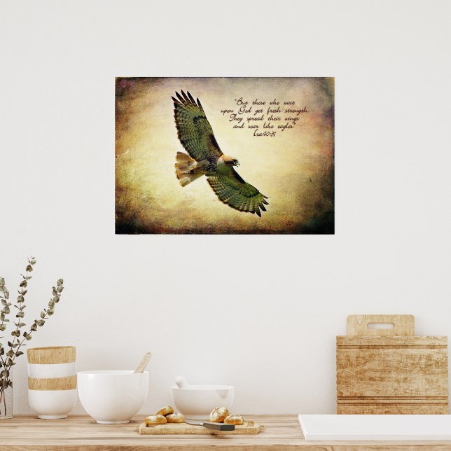 Isaiah 40:31 Inspiration-Poster Poster (Küche)
