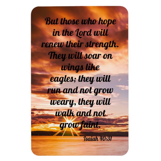 Isaiah 40:31 magnet (Vertikal)