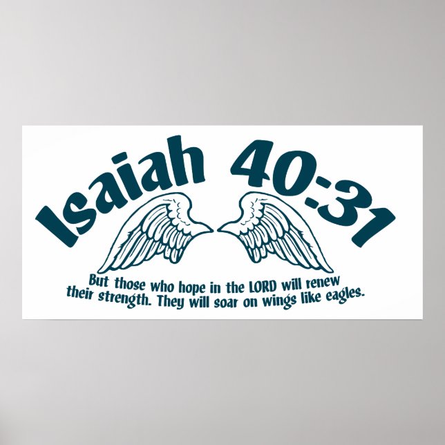 Isaiah 40:31 poster (Vorne)
