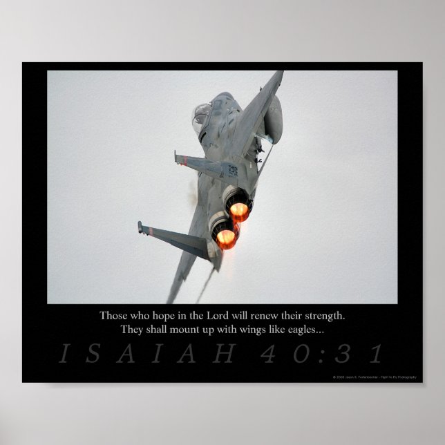 Isaiah 40:31 poster (Vorne)