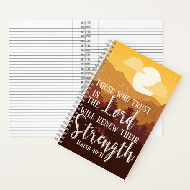 Isaiah 40:31 Prayer Journal \ Bible Study Notebook Notizbuch (Innen)