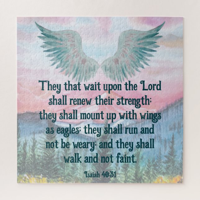 Isaiah 40:31 puzzle (Vertikal)