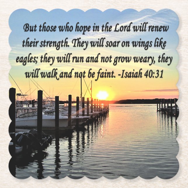 ISAIAH 40:31 SCRIPTURE VERSE UNTERSETZER (Vorderseite)