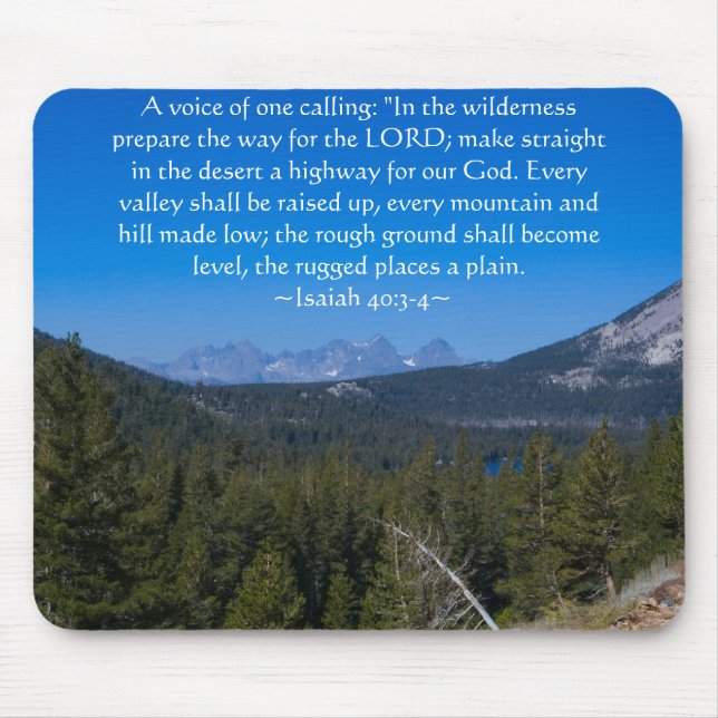 Isaiah 40:3-4 Mammottsseen Mousepad (Vorne)