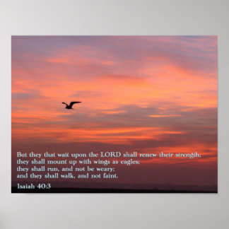Isaiah 40:3 Sonnenaufgang Poster