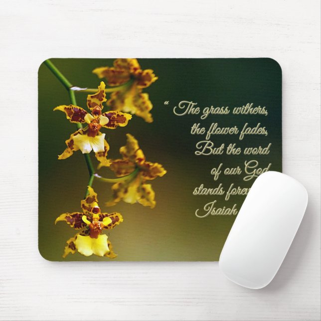 Isaiah 40:8 Inspiration Mousepad (Mit Mouse)