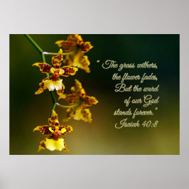 Isaiah 40:8 Inspiration Poster