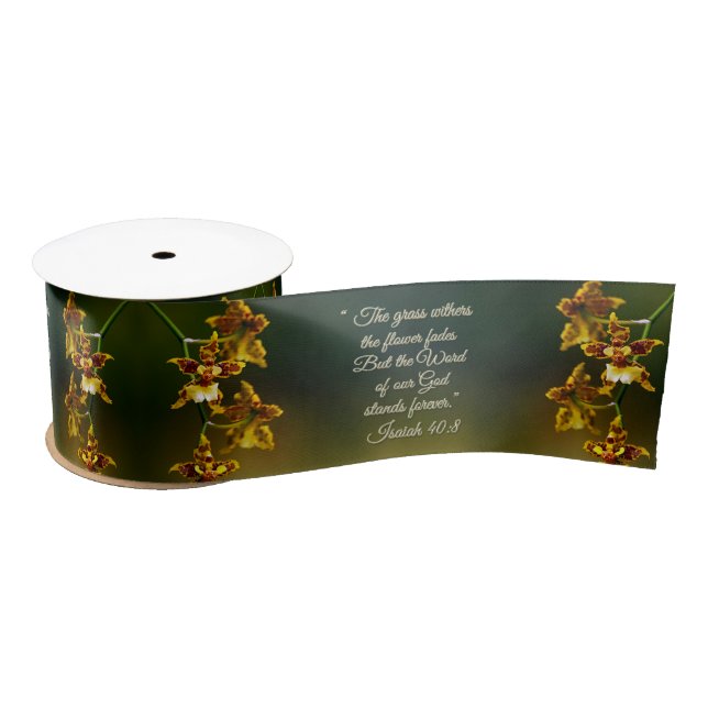 Isaiah 40:8 Inspiration Satinband (Spule)