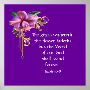 Isaiah 40:8 poster