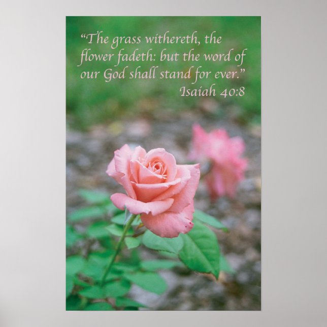 Isaiah 40:8 poster (Vorne)