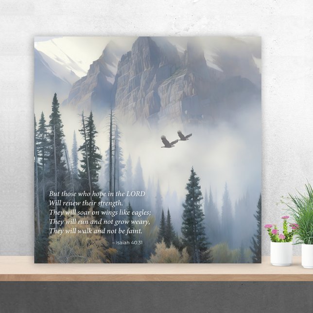 Isaiah 40 Soar like Eagles Wall Art Poster (Von Creator hochgeladen)