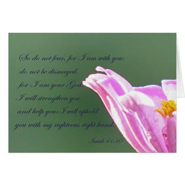 Isaiah 41:10 (Vorderseite (Horizontal))