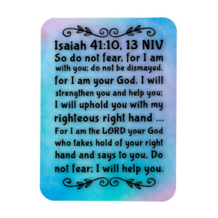 Isaiah 41:10; 13 Bibel Verse Magnet