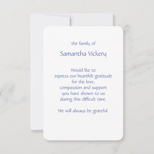 Isaiah 41:10 Beerdigung der Schrift Dank Custom Da Dankeskarte (Rückseite)