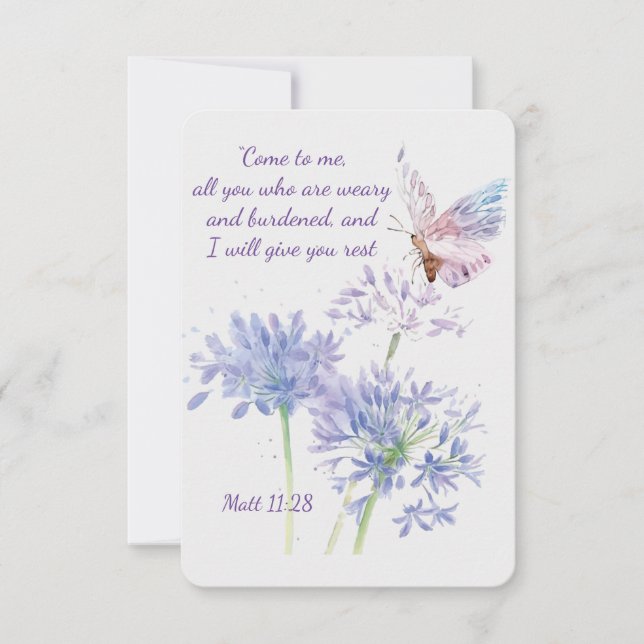 Isaiah 41:10 Beerdigung der Schrift Dank Custom Dankeskarte (Vorderseite)