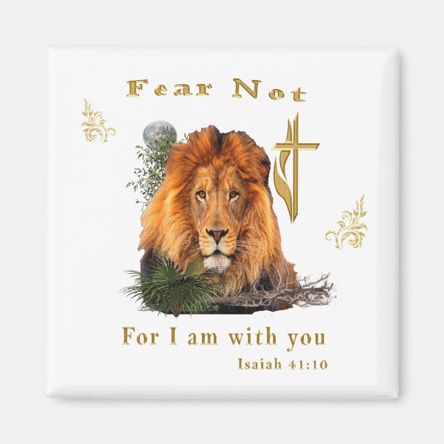 Isaiah 41:10 Christlich Magnet (Vorne)