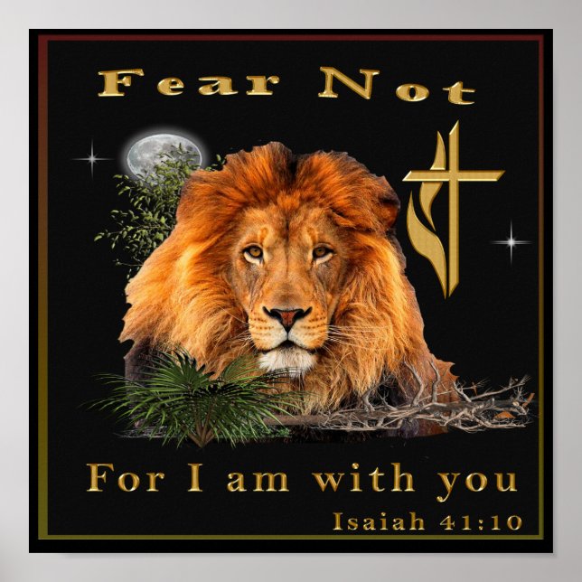 Isaiah 41:10 Christliche Poster (Vorne)
