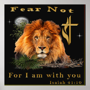 Isaiah 41:10 Christliche Poster