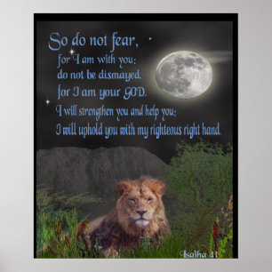 Isaiah 41:10 christliches Poster