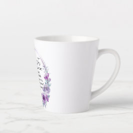 Isaiah 41:10 Furcht vor nicht Lila Schrift Milchtasse