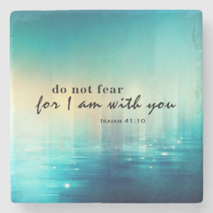 Isaiah 41:10 keine Angst Bibelverse Christlich Steinuntersetzer