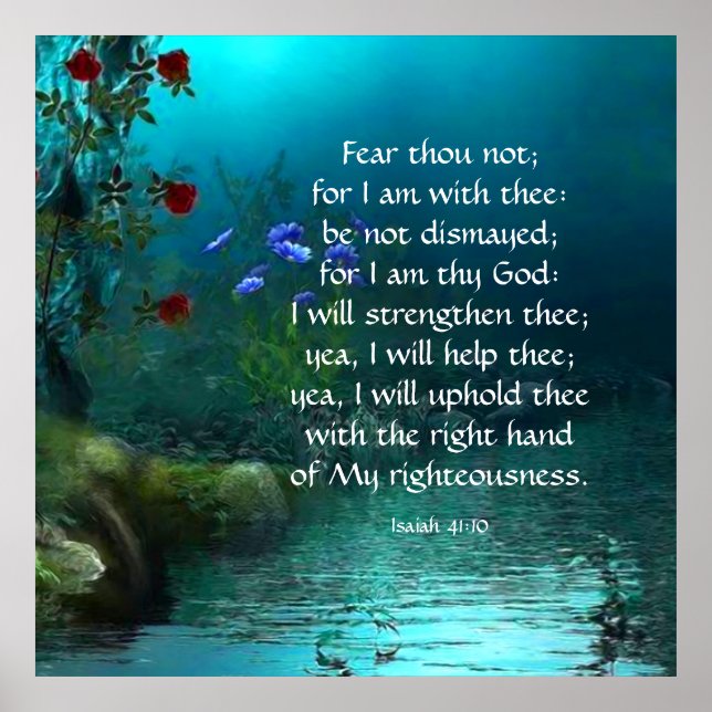 Isaiah 41:10 poster (Vorne)