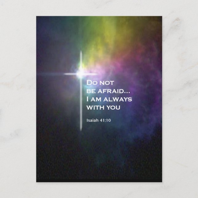 Isaiah 41:10 postkarte (Vorderseite)