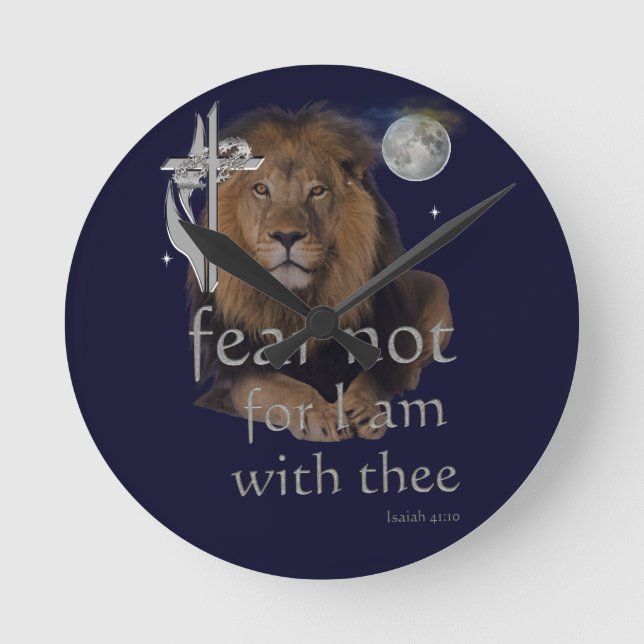ISAIAH 41:10 RUNDE WANDUHR (Vorderseite)
