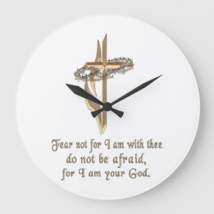 Isaiah 41:10 T - Shirt Große Wanduhr