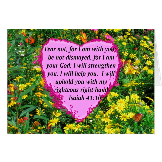 ISAIAH 41:10 WILDBLUME FOTO DESIGN (Vorderseite (Horizontal))