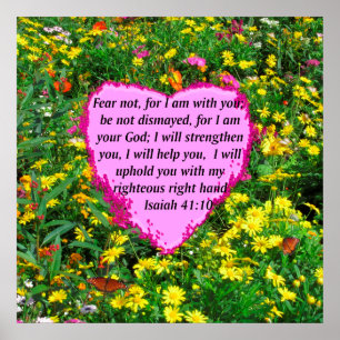 ISAIAH 41:10 WILDBLUME FOTO DESIGN POSTER