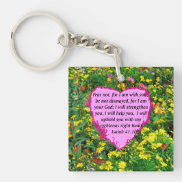ISAIAH 41:10 WILDBLUME FOTO DESIGN SCHLÜSSELANHÄNGER