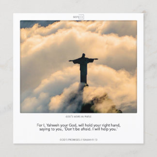 Isaiah 41:13 GOD'S PROMISES Einladung