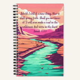 Isaiah 43:19 Notebook River Desert Notizbuch