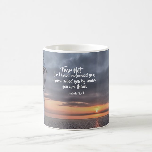 Isaiah 43:1 Angst nicht, dass ich eure Bibel erlös Kaffeetasse (Mittel)