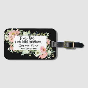 Isaiah 43:1 Angst, nicht du bist meine Bibelverse Gepäckanhänger