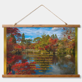 Isaiah 43:2 Wandtapestry aus Holz Wandteppich Mit Holzrahmen
