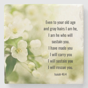 Isaiah 46:4 Ich bin Er, der dich erhalten wird Steinuntersetzer