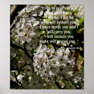 Isaiah 46:4 Poster