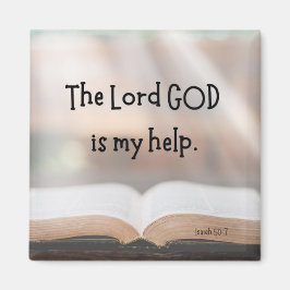 Isaiah 50:7 2 Zoll Magnet