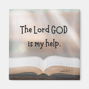 Isaiah 50:7 2 Zoll Magnet