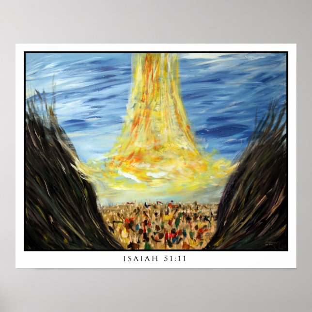 Isaiah 51:11 poster (Vorne)