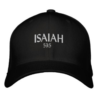 ISAIAH 53:5 (Name oder Initialen hinzufügen) Bestickte Baseballkappe