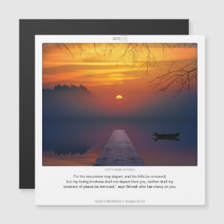 Isaiah 54:10 GOTTES PROMISSE SCRIPIX-Magnetkarte Magneteinladung