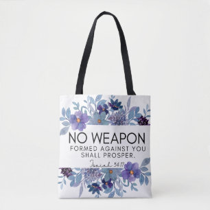 Isaiah 54:17 No Weapon Christlich Floral