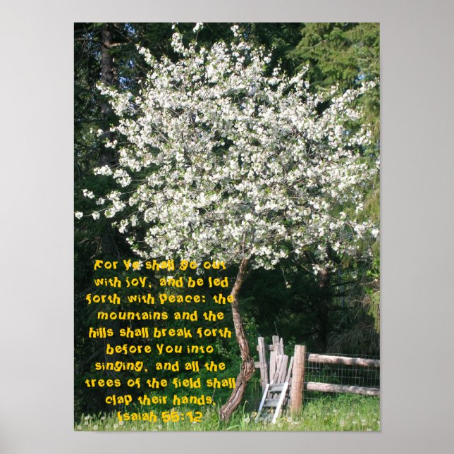 Isaiah 55:12 Poster (Vorne)