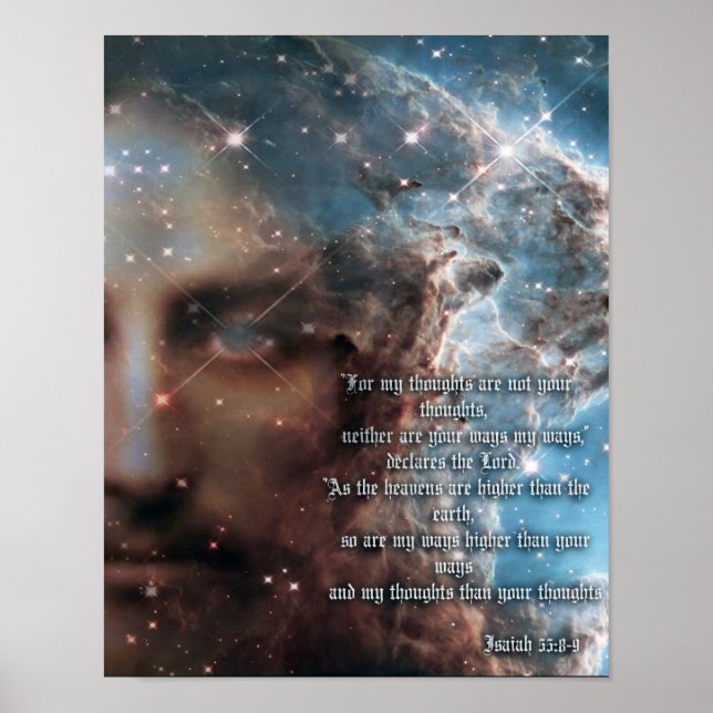 Isaiah 55:8-9 poster (Vorne)