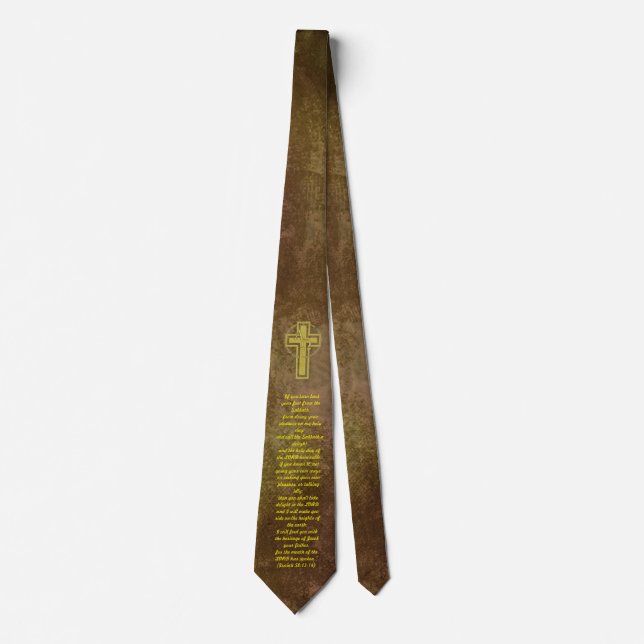 Isaiah 58:13-14 Necktie Krawatte (Vorderseite)