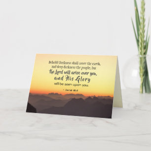 Isaiah 60:2 Dunkelheit soll die Erdbibel bedecken Karte